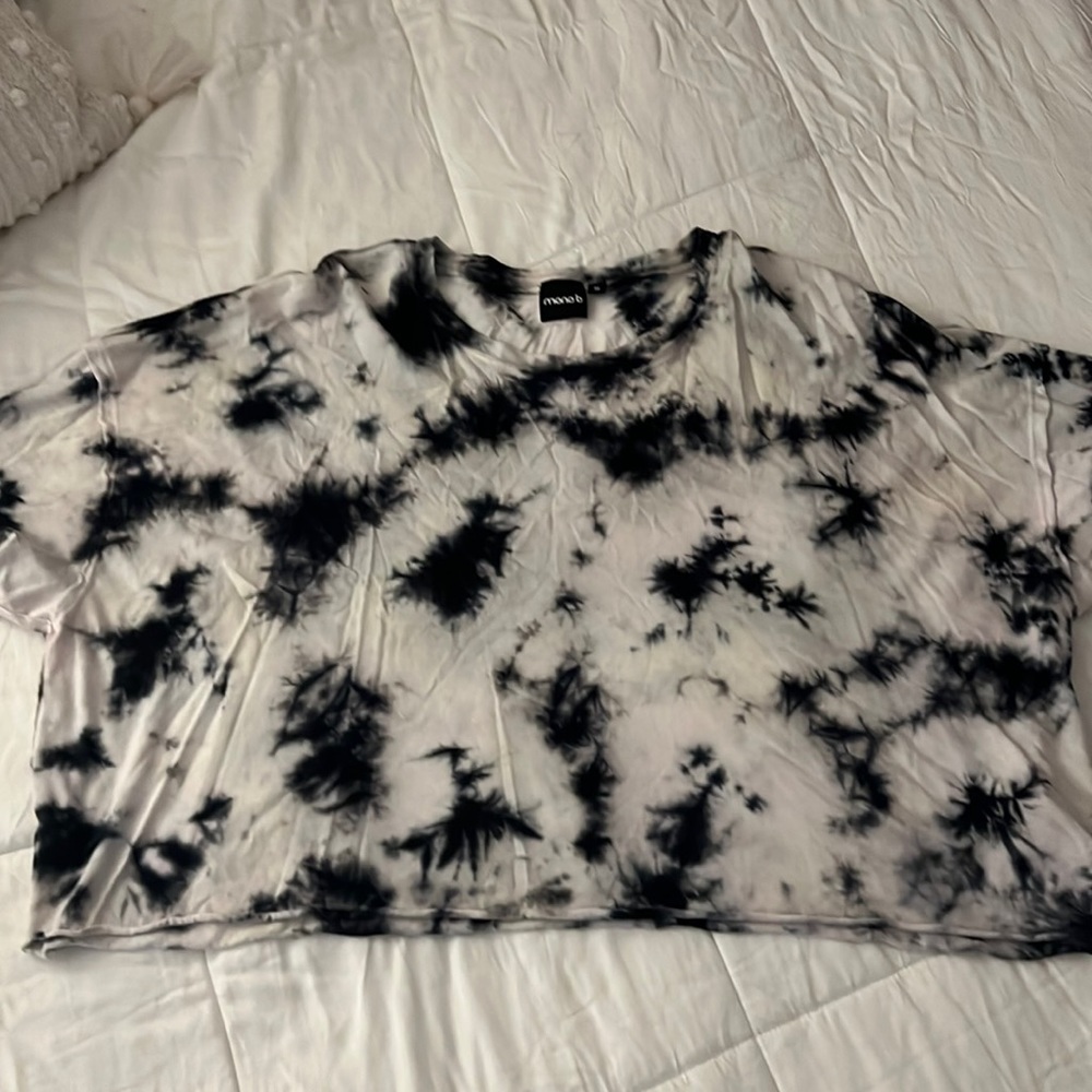 Tie dye cropped T-shirt